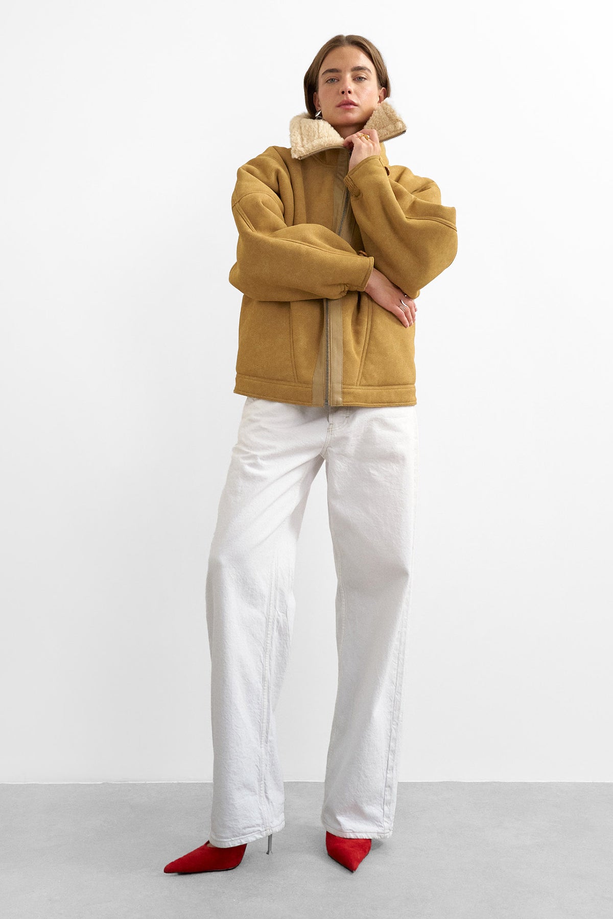 TSTULLA Shearling Jacke - Tan