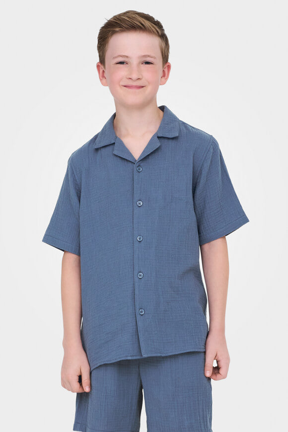 Chemise en mousseline OSJKYLE - Vintage Indigo