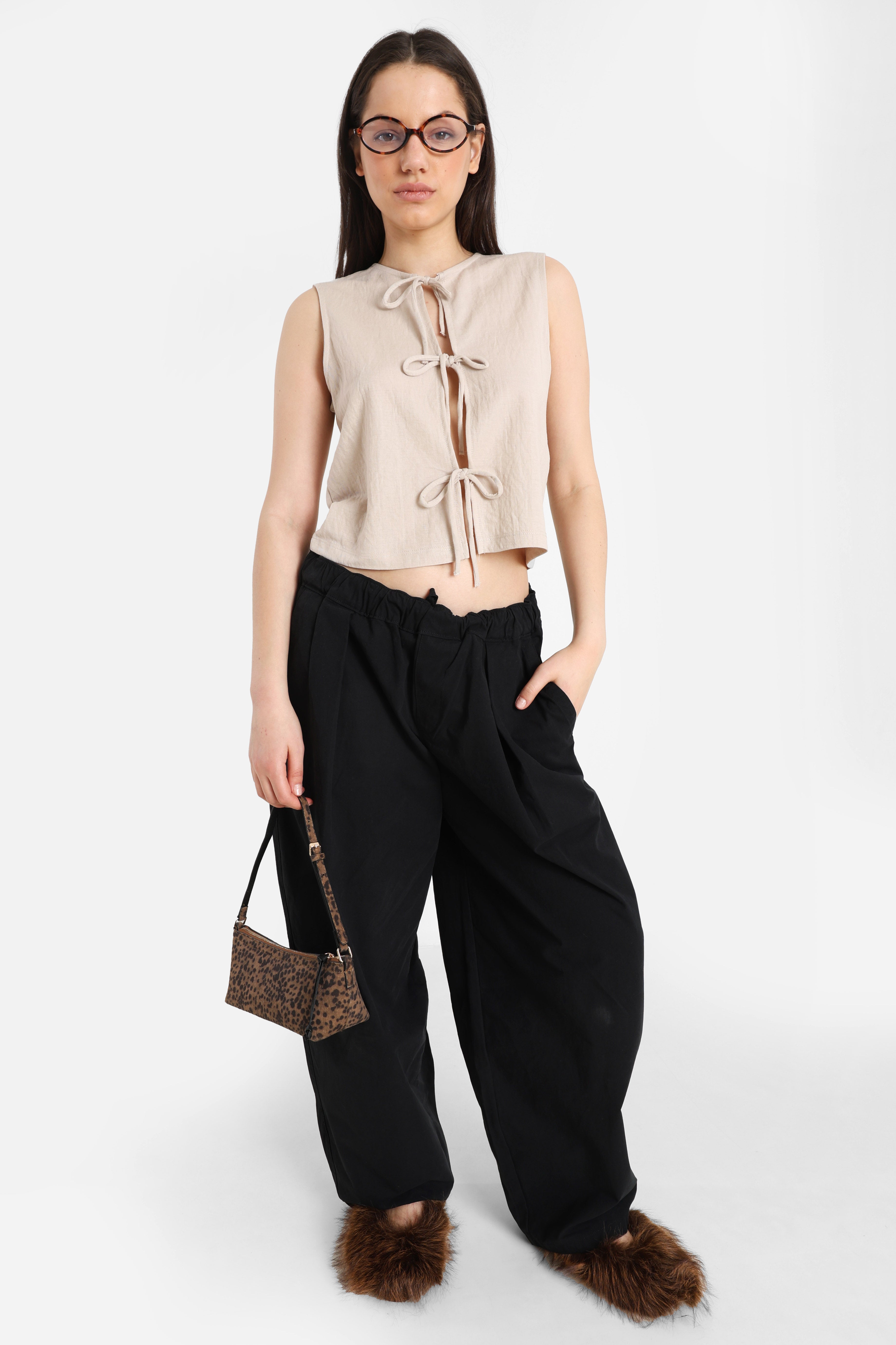 ONLSAKURA Crop Gilet - Chateau Grey