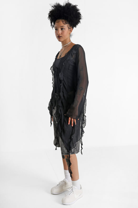 Voile blouse - black