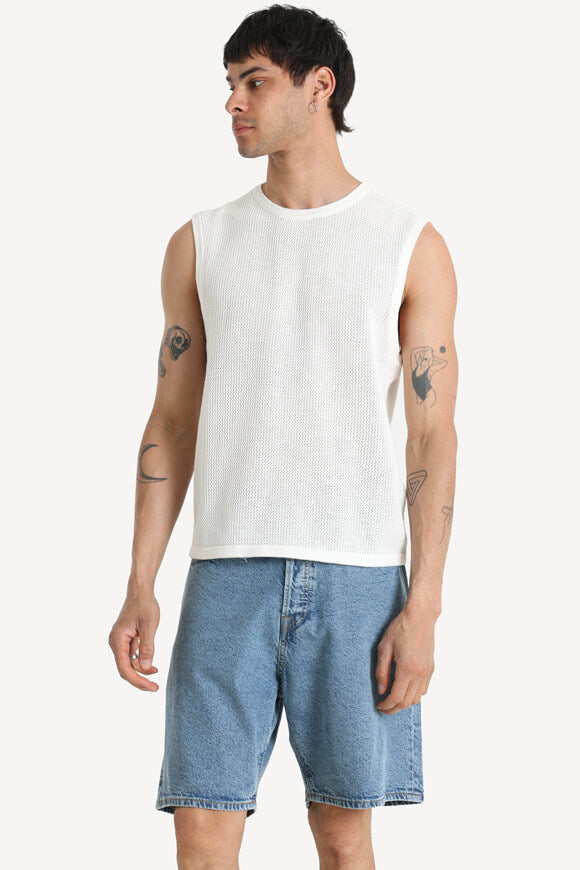 JCOSERENITY knitted tank top - Cloud Dancer