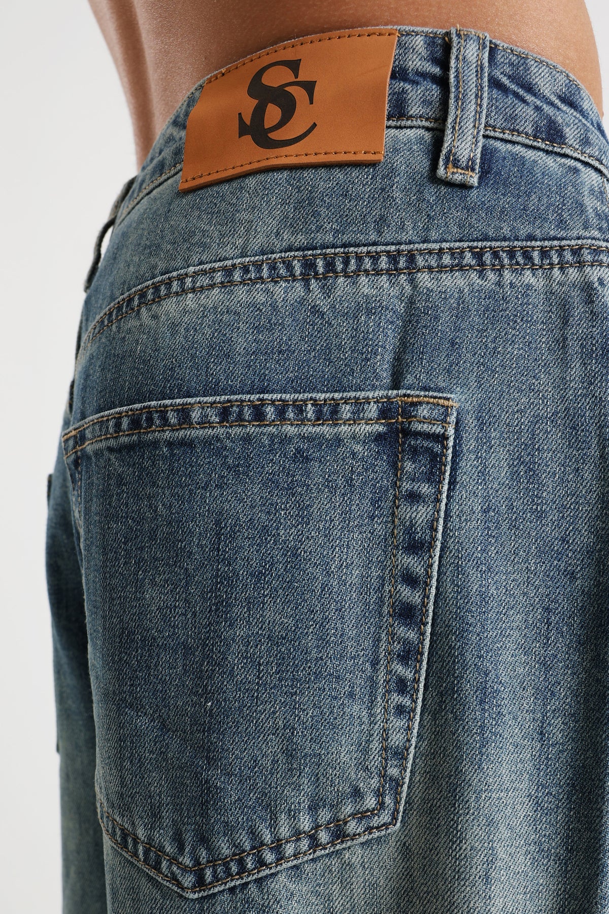 Jeans baggy - Bleu délavé