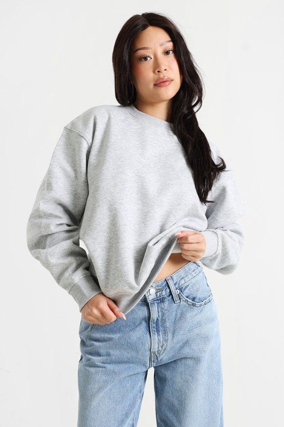 Sweat-shirt - gris chiné