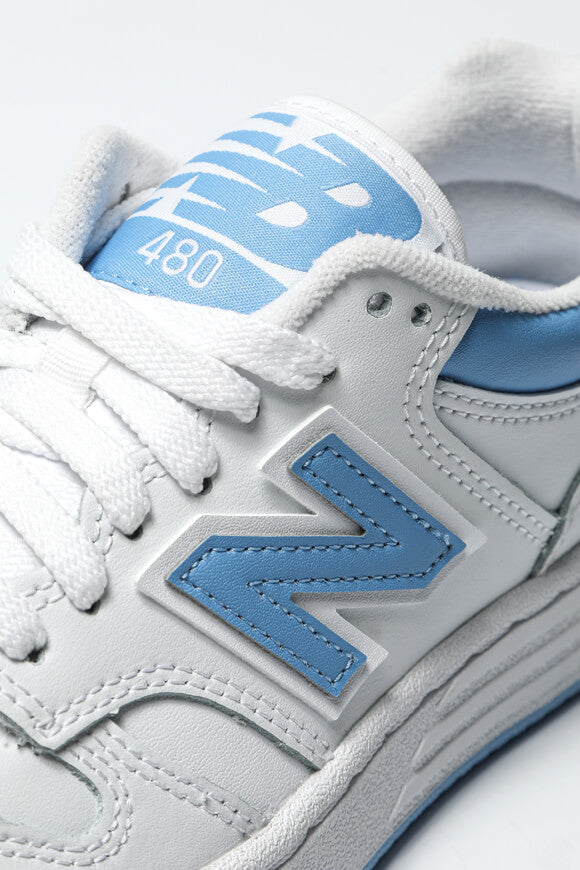 BB480 Sneaker - Weiss + Hellblau