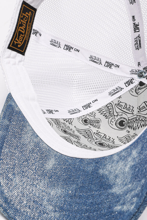 Newark casquette trucker / snapback - Denim Blue + White