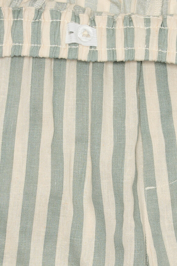 OSJMATTIE Leinenshorts - Iceberg Green + Ecru