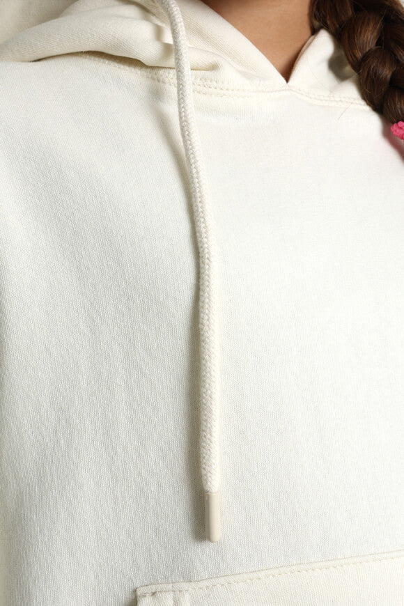 Oversize hooded sweatshirt - cream