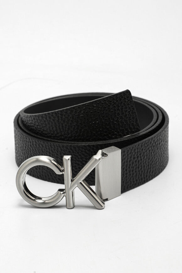 Ceinture en cuir Metal Bombe - Black Pebble