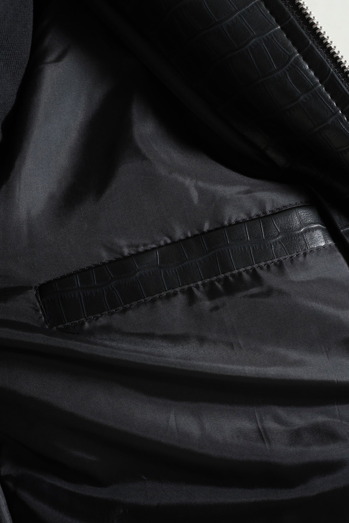 Bomber Kunstlederjacke