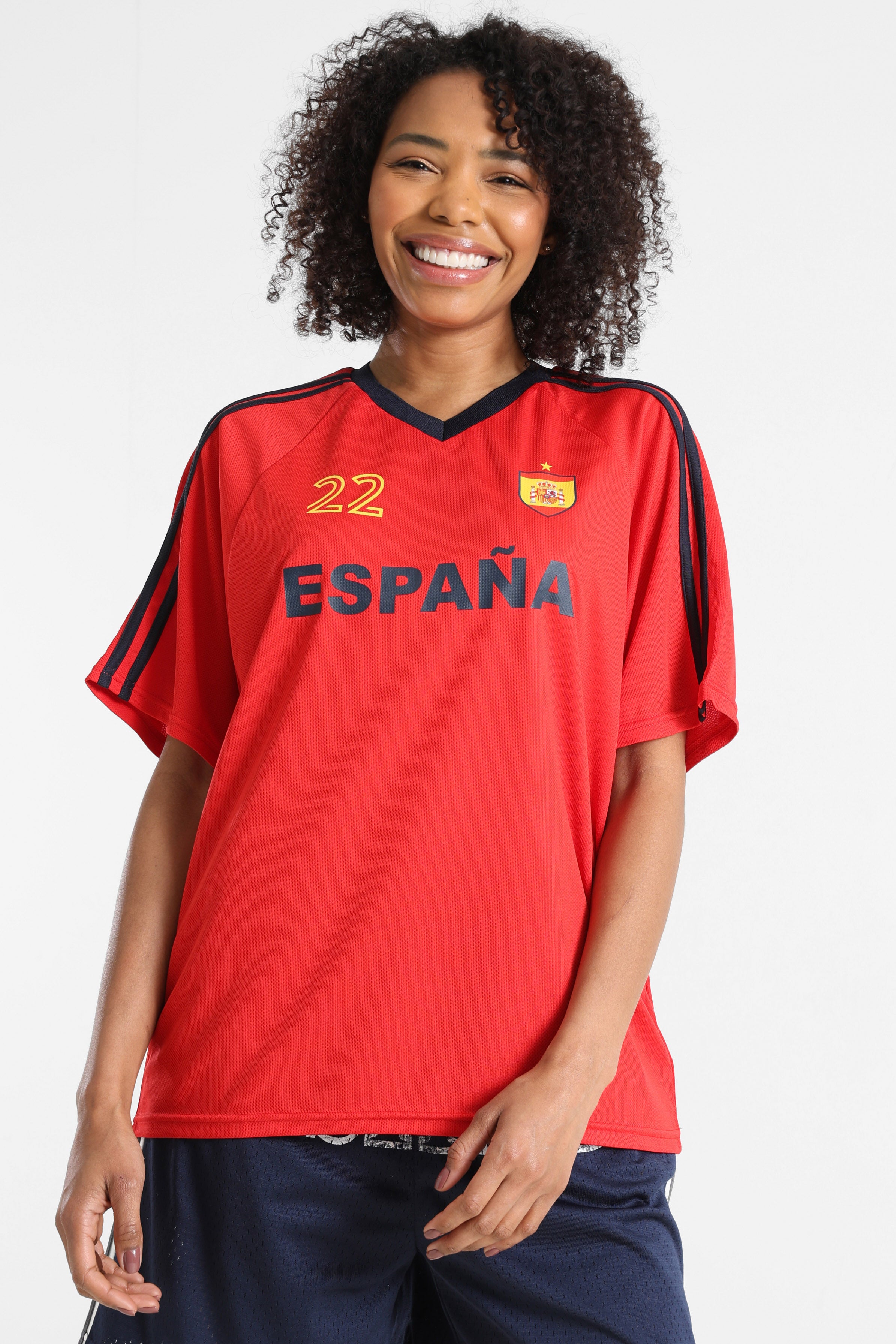 T-Shirt - Rouge + Bleu Foncé