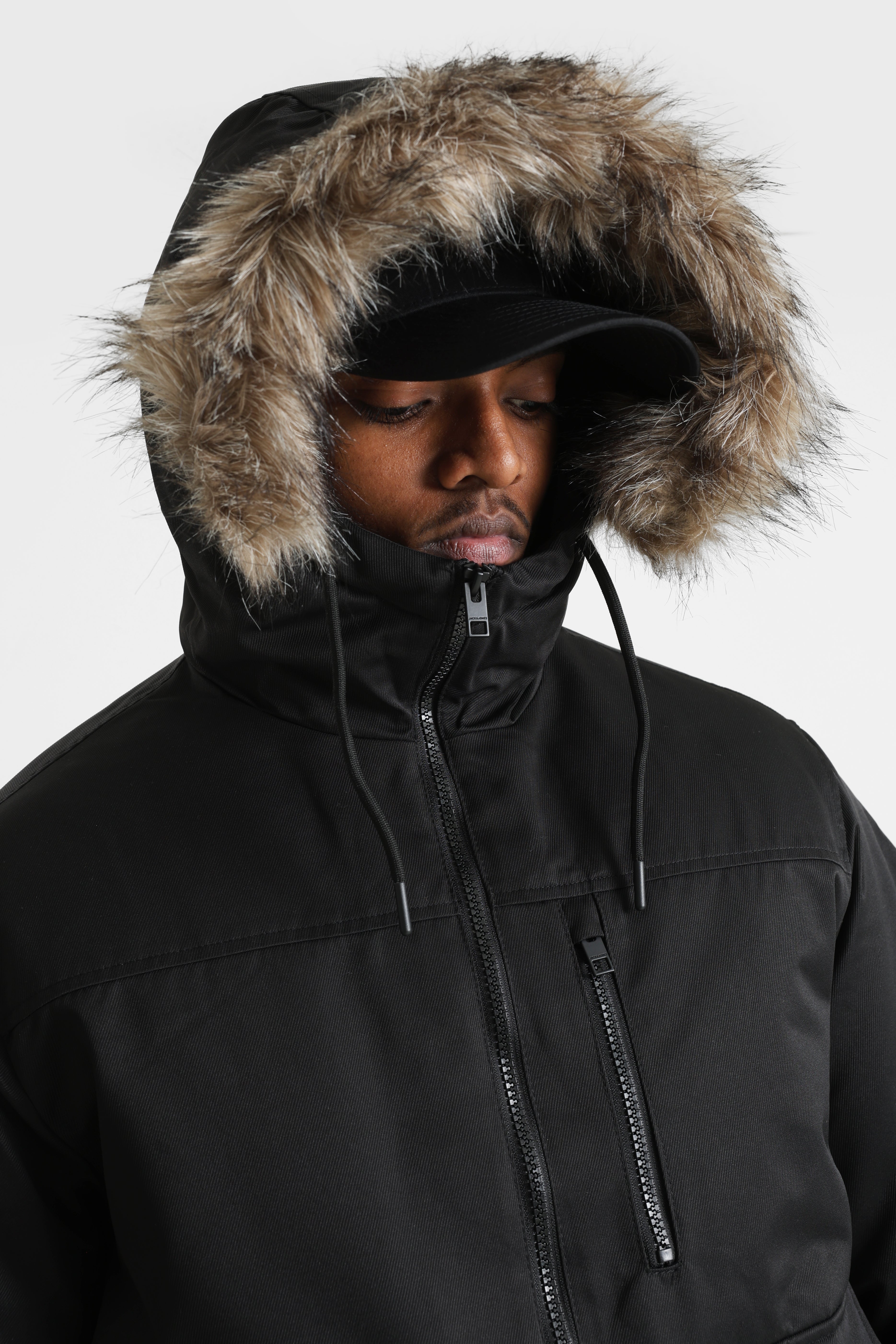 JJCHARLIE veste bomber ouatée - Black