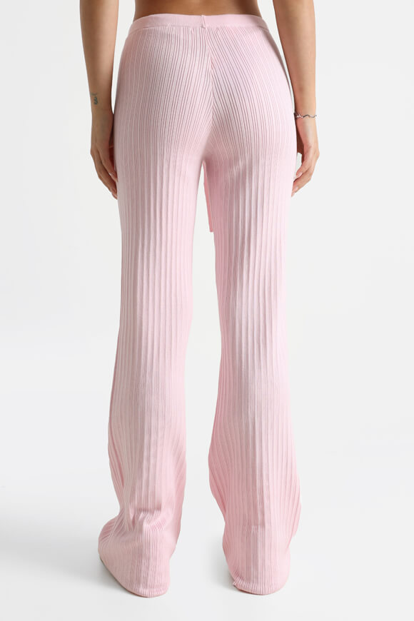 Gerippte Strickhose - Rosa