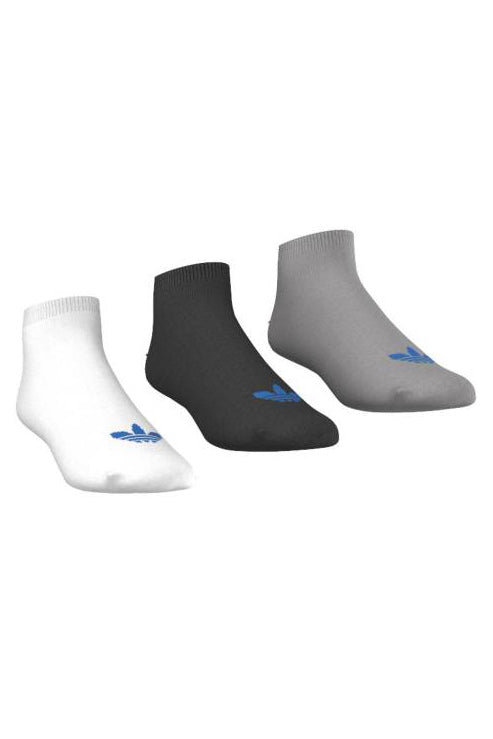 Three-pack of socks - white + black + mottled gray