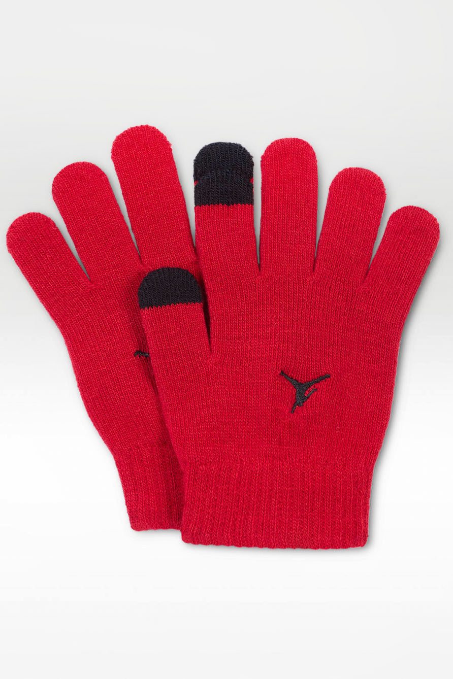 Set: Beanie und Touchscreen Handschuhe - Gym Red