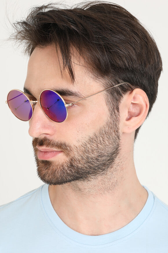 Lunettes de soleil - Couleur Or + Multicolor