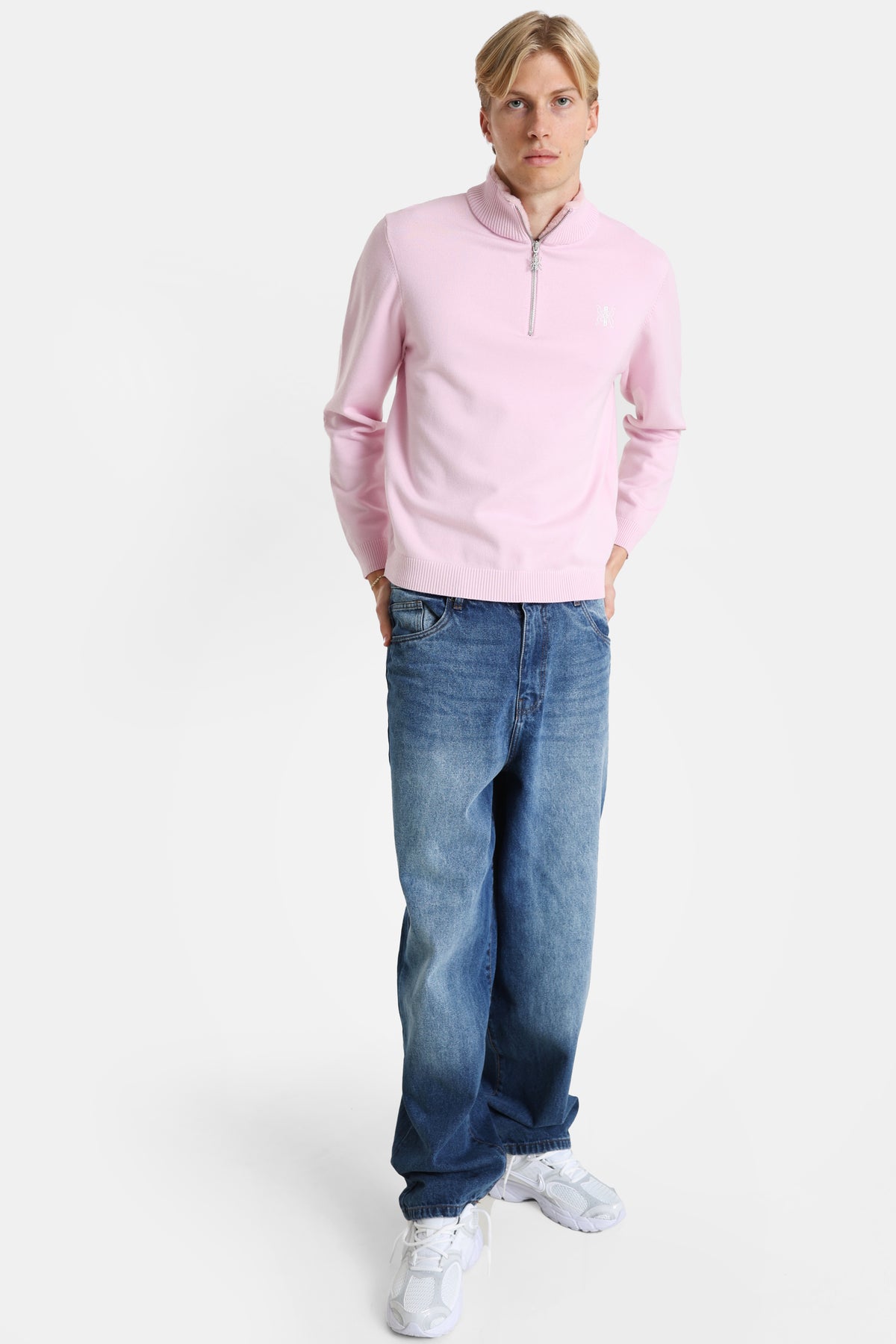 Pull en tricot - Rose clair