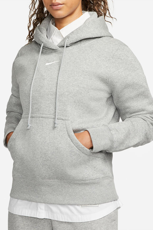 Sportswear Phoenix Fleece Hooded Sweatshirt - Dark Grey Heather + Sail