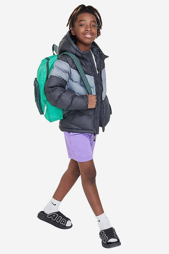 Sportswear Pufferjacke - Black + Grey + Orange