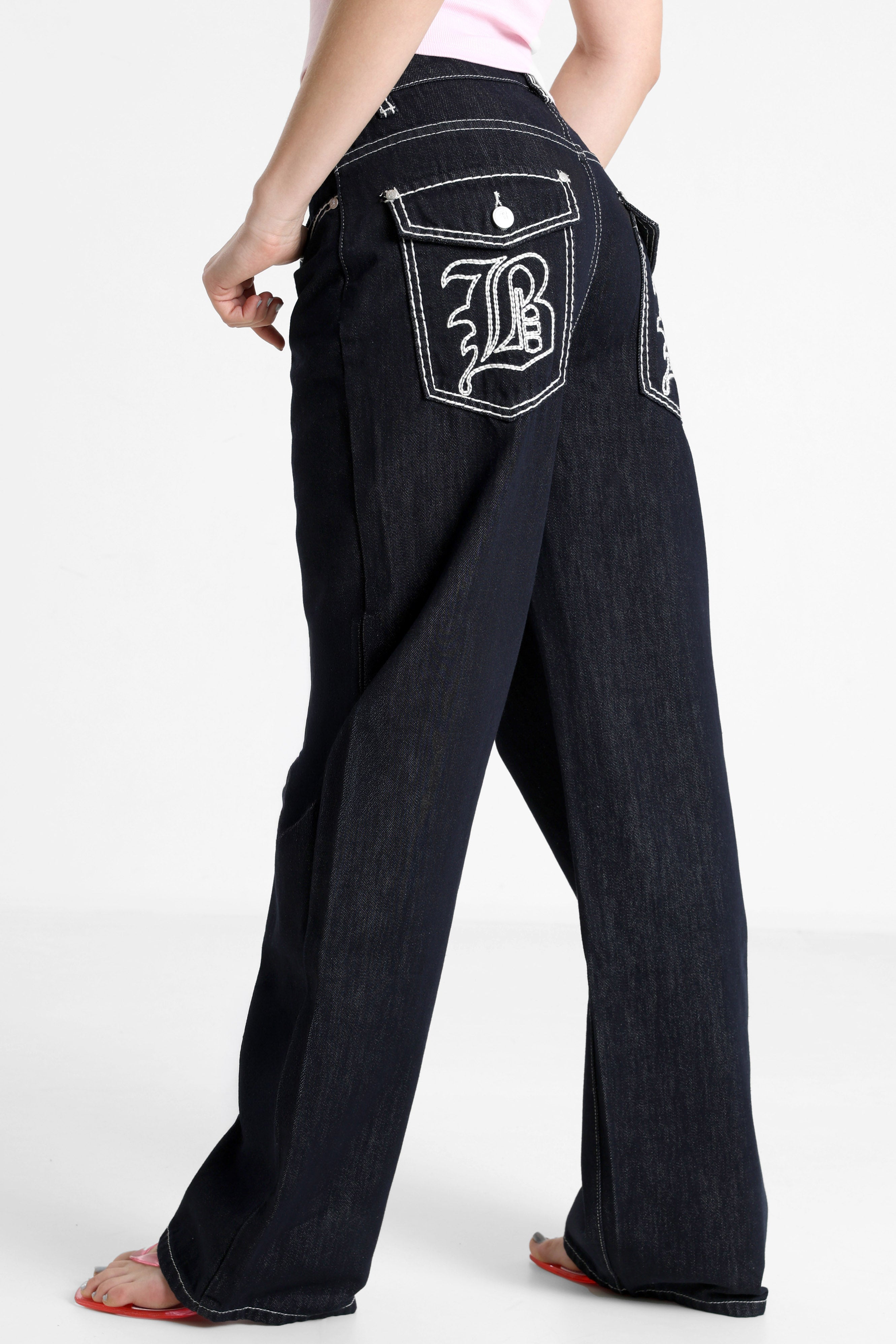Jeans baggy - Bleu foncé