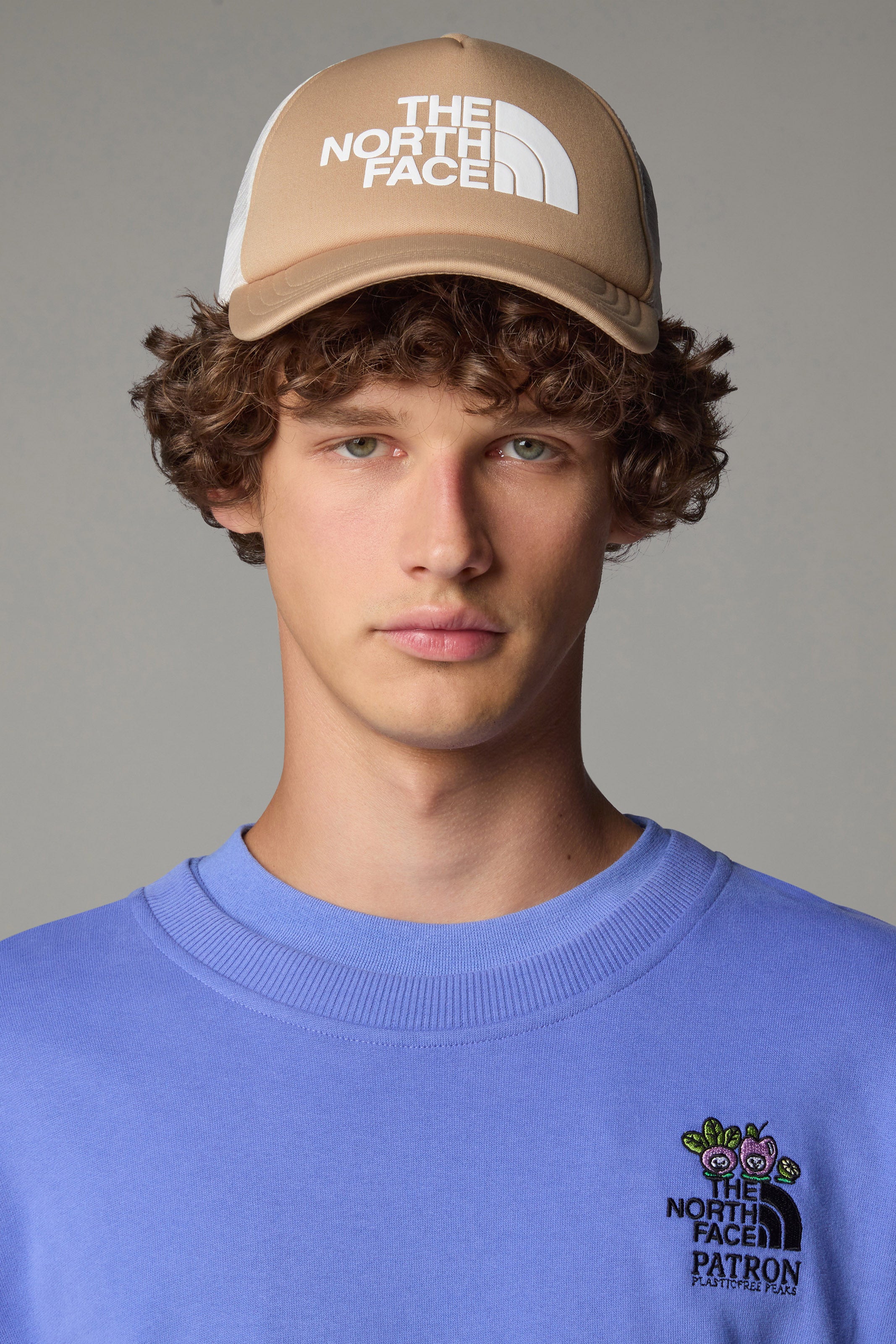 Trucker Cap / Snapback - Beige + White