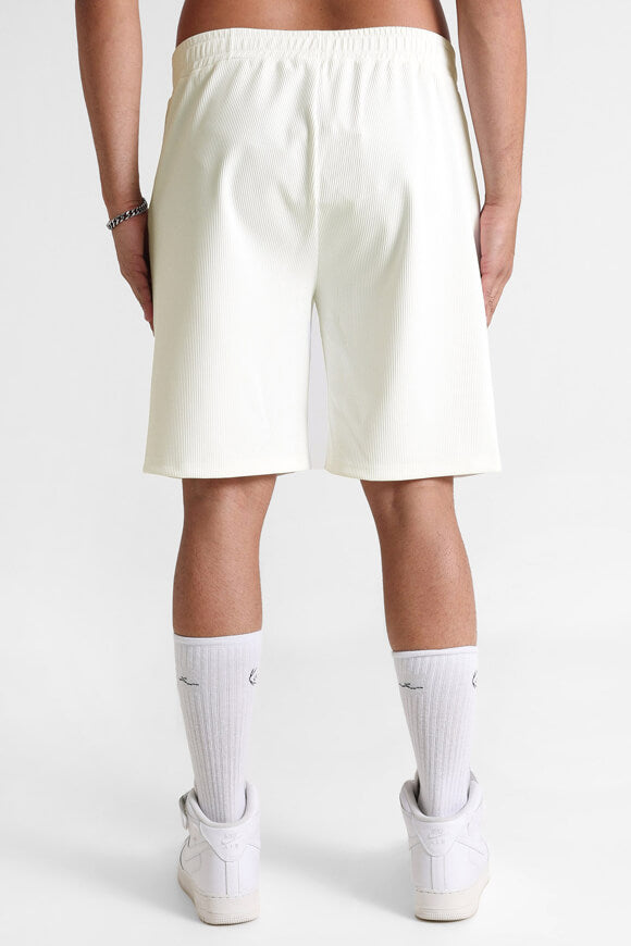 Strukturierte Stoffshorts - Offwhite