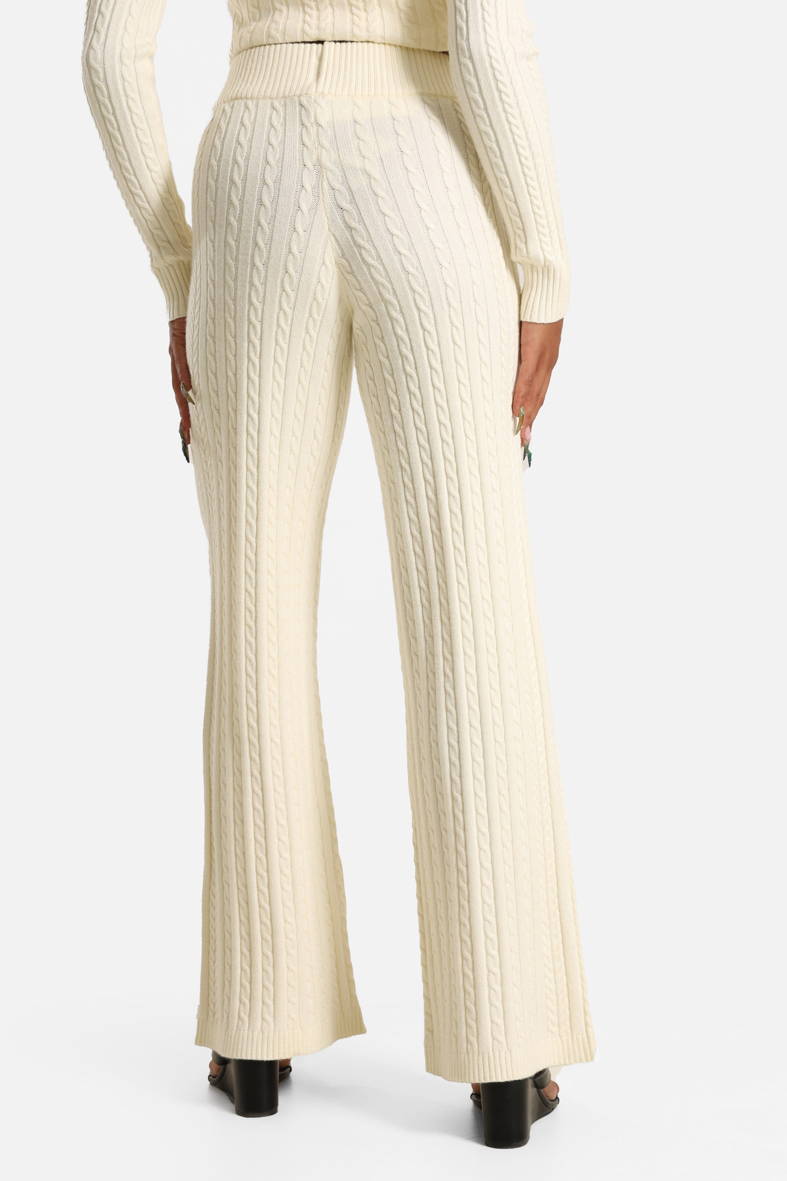 Pantaloni in maglia - Ecru