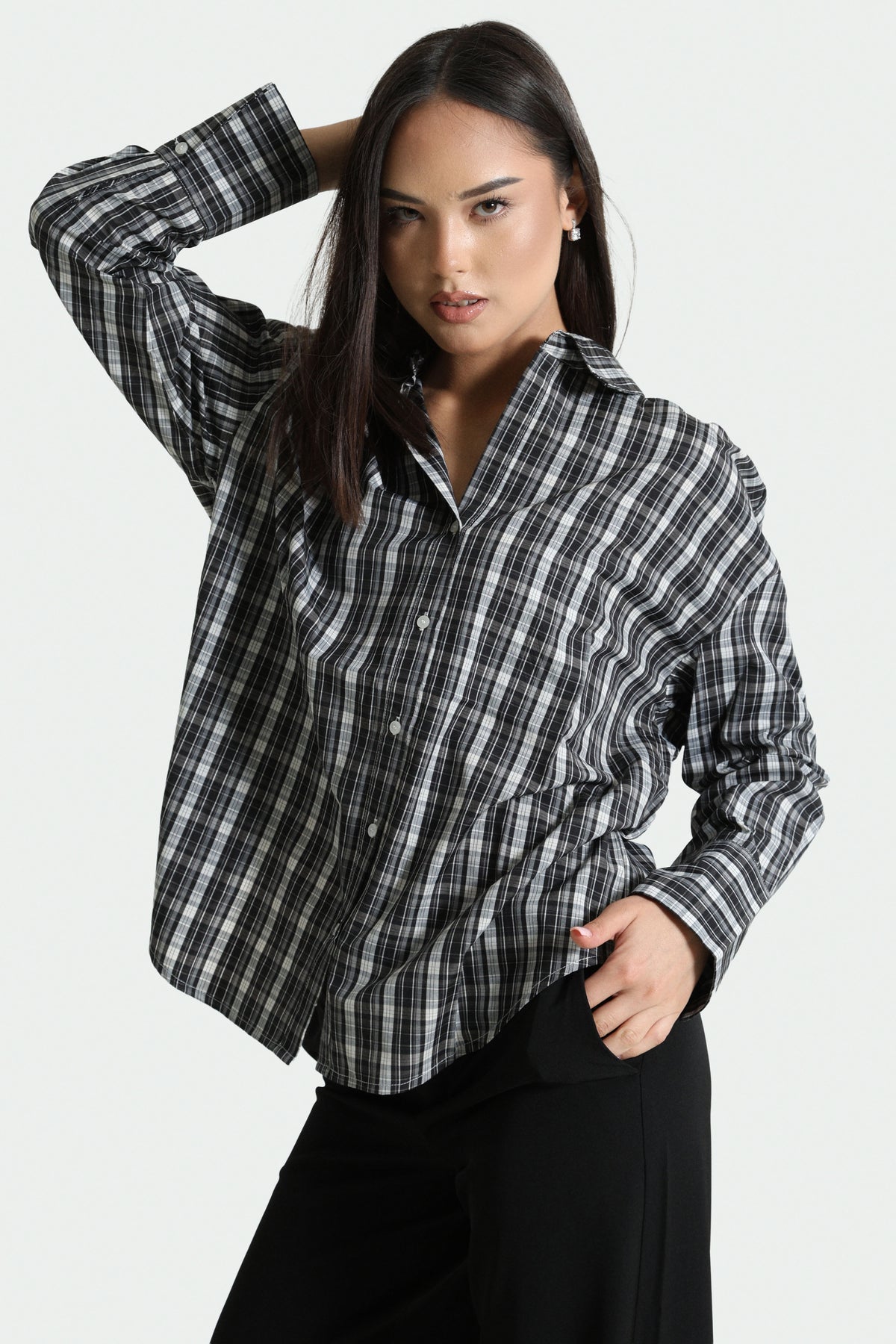 ONLREGON camicia lunga - Black