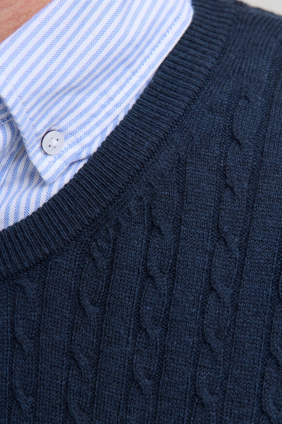JJEEMIL pull en tricot fin - Navy Blazer