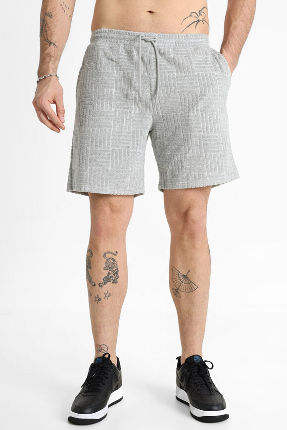 Frottee Shorts - Grau