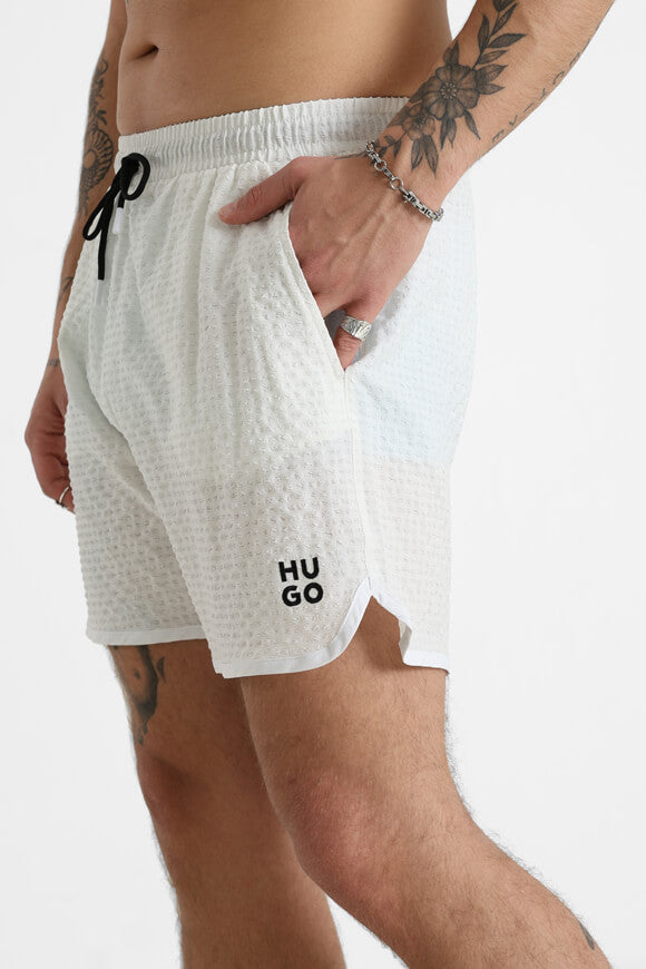 Chaffle swim shorts - White