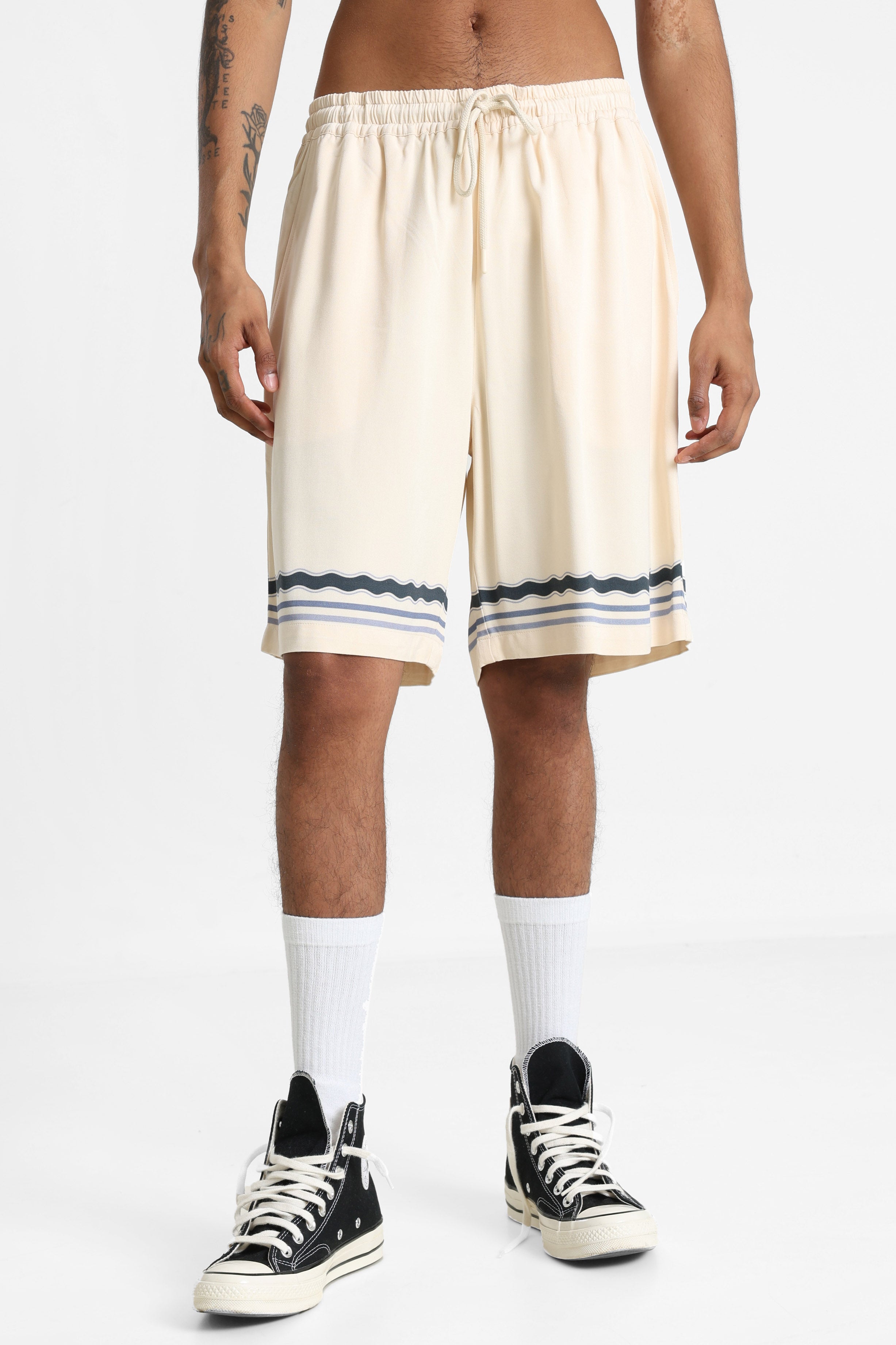 Short en tissu - Beige