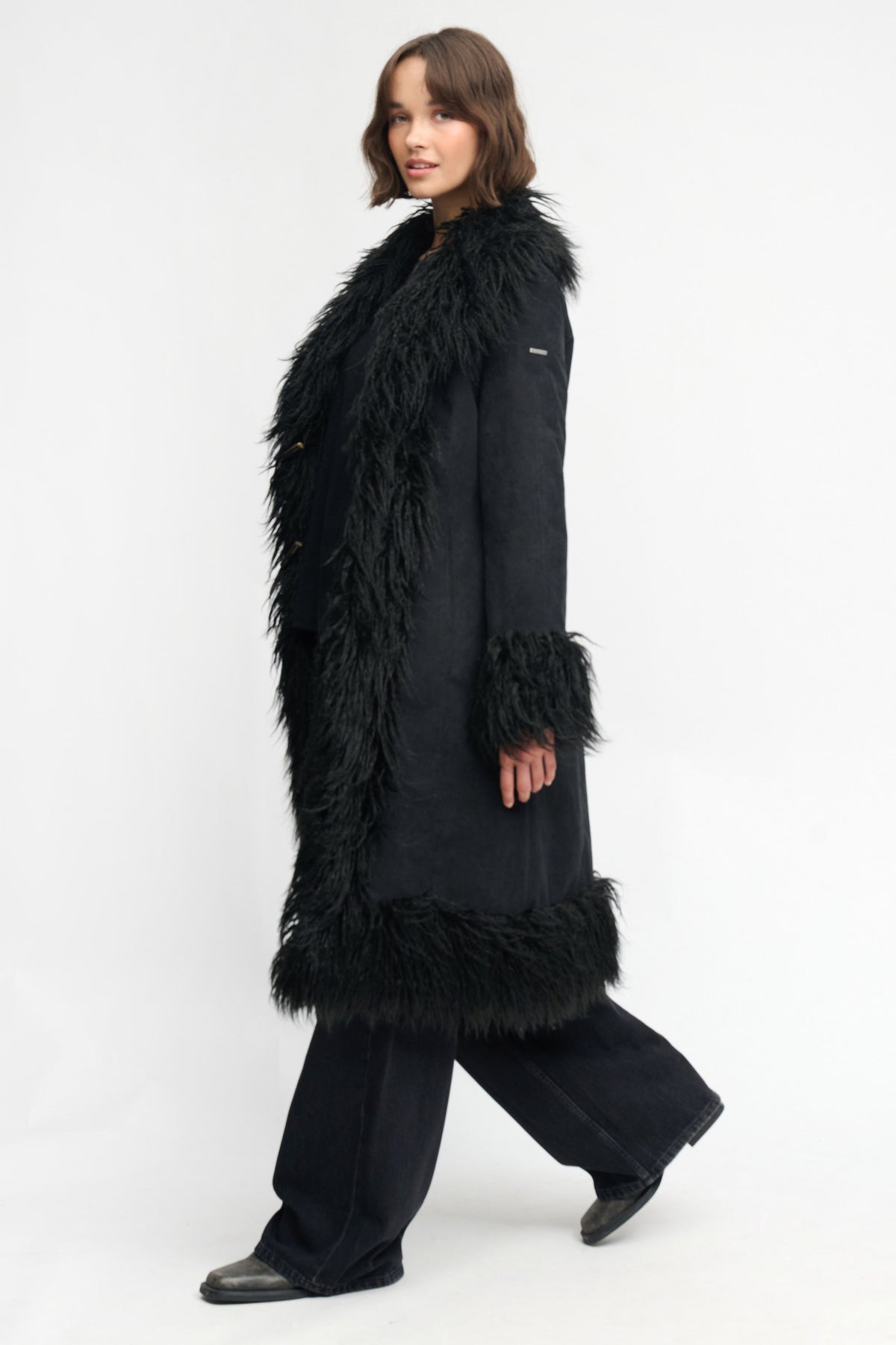 Cappotto in velluto a coste - Black