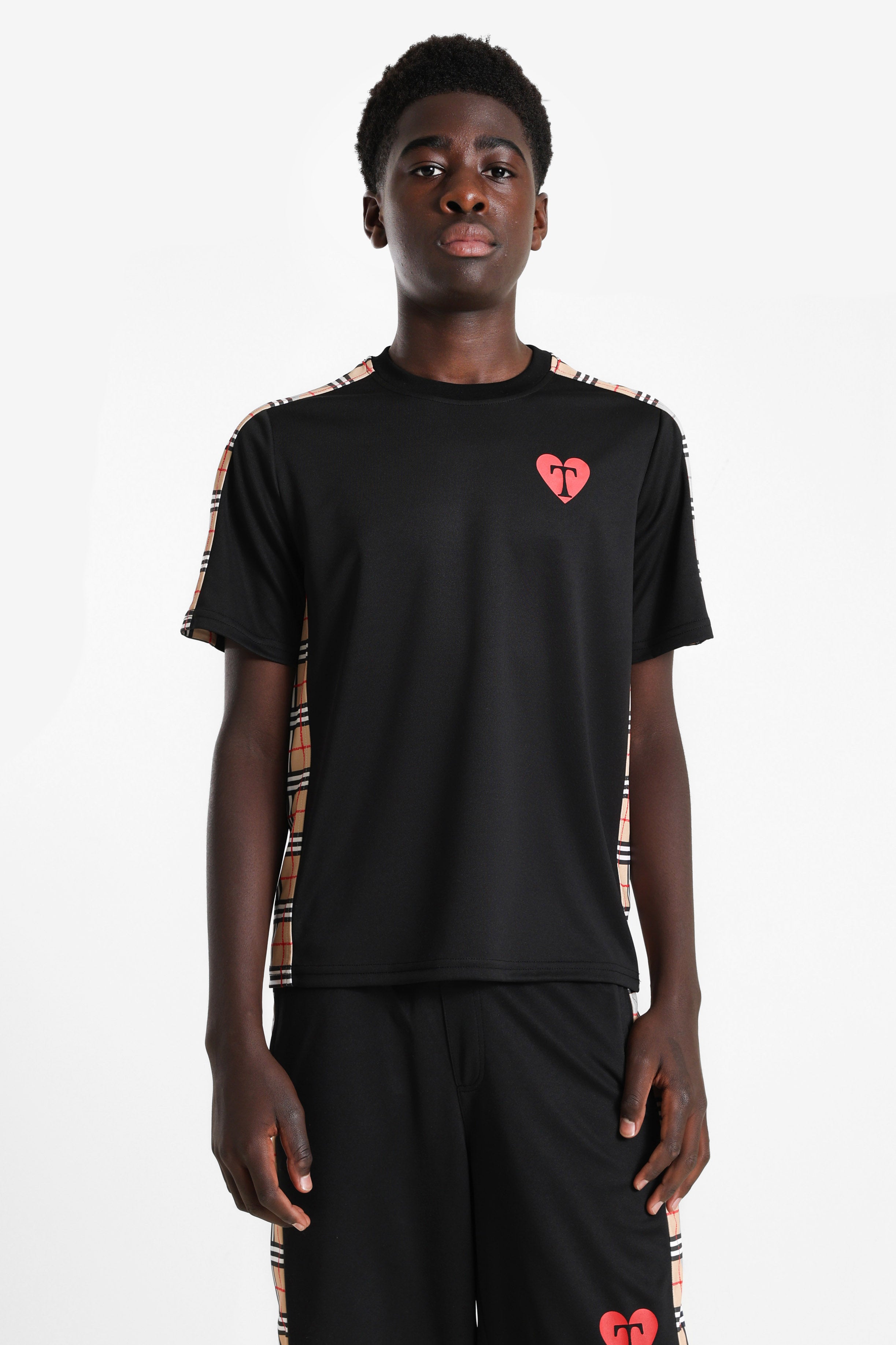 T-shirt - Nero + Beige