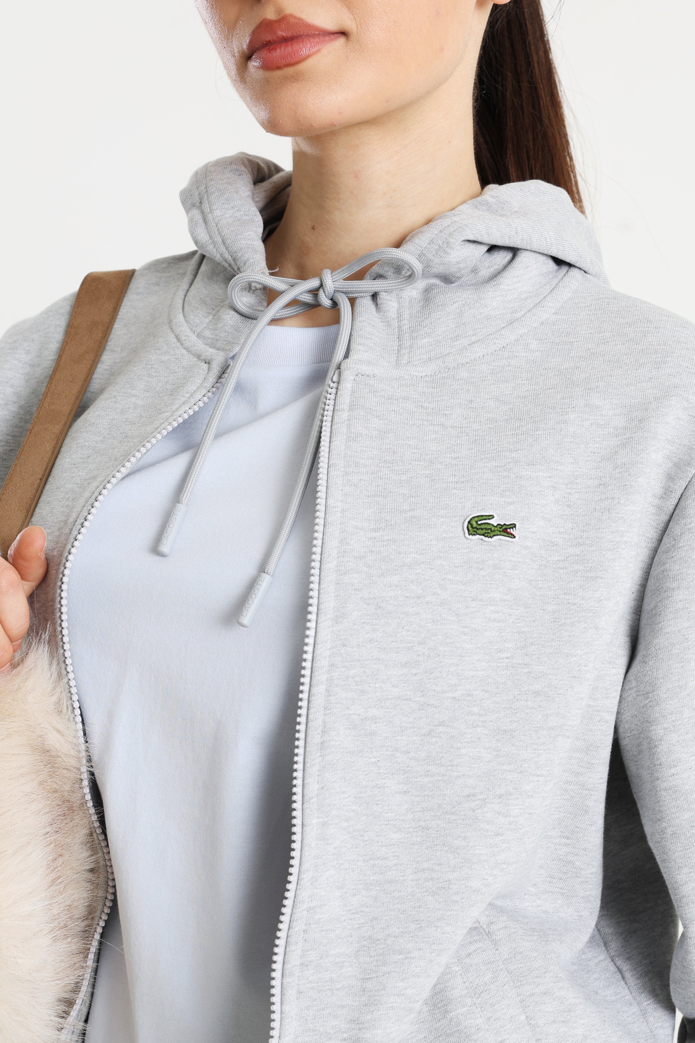 Kapuzensweatjacke - Silver Chine