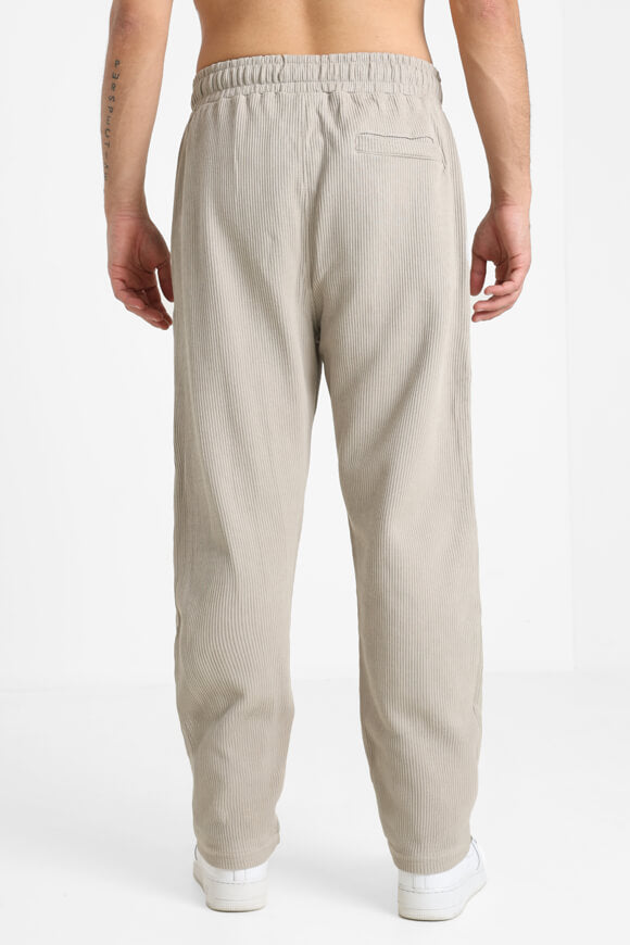 Structured fabric trousers - Washed Dark Stone