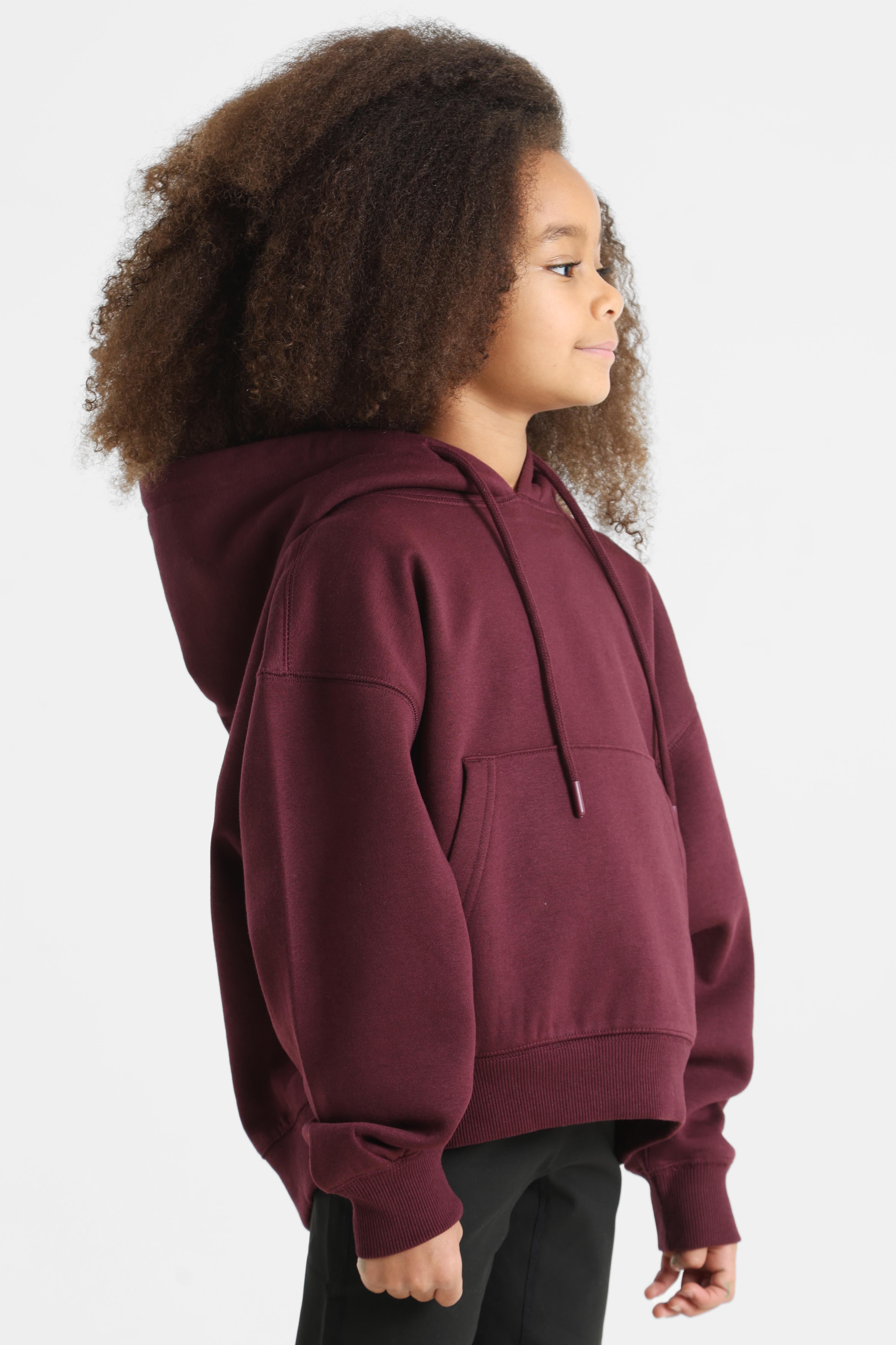 Oversize hooded sweatshirt - Bordeaux