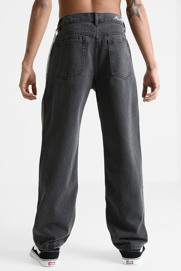 Straight fit jeans - black