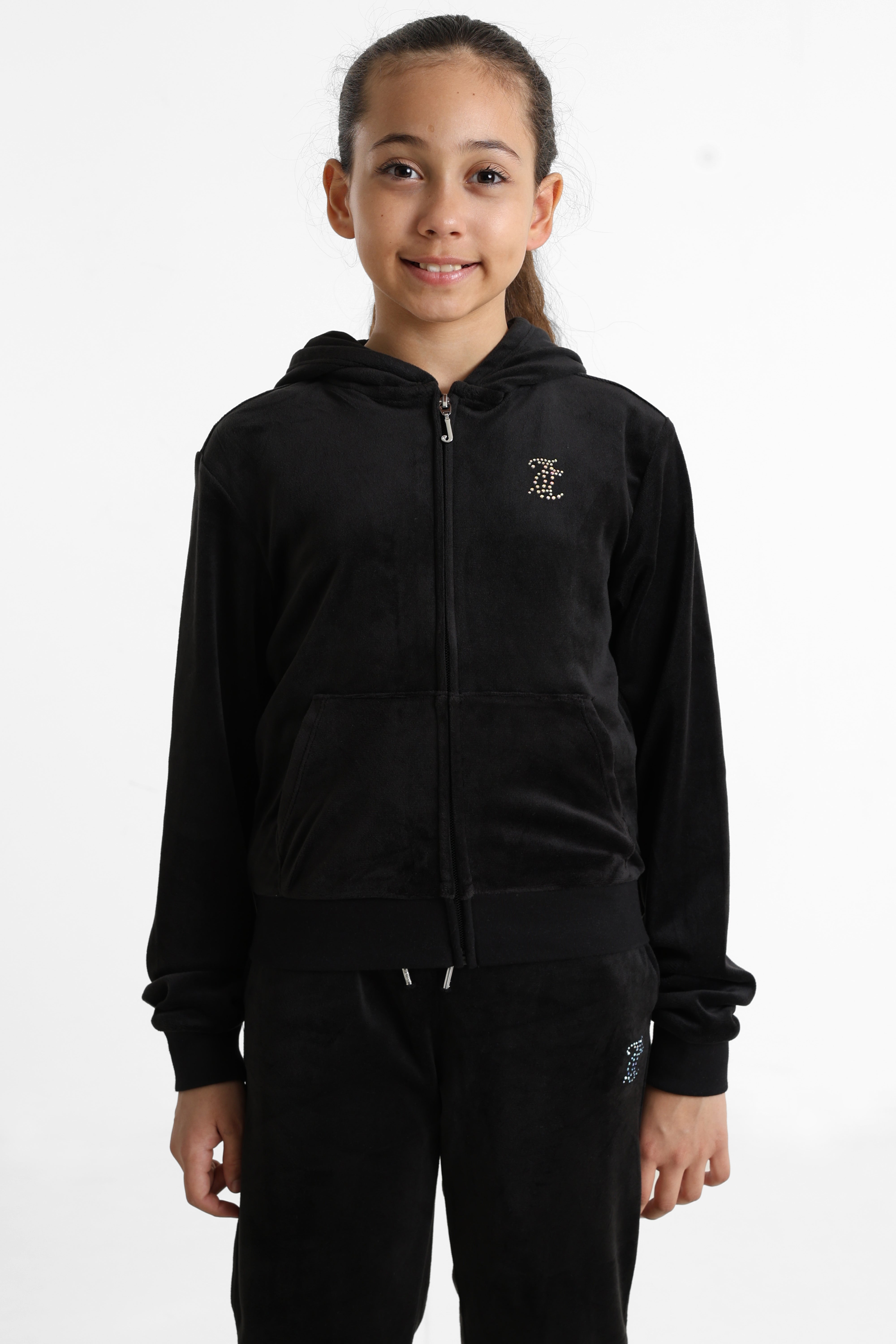 Samt Jacke - Jet Black