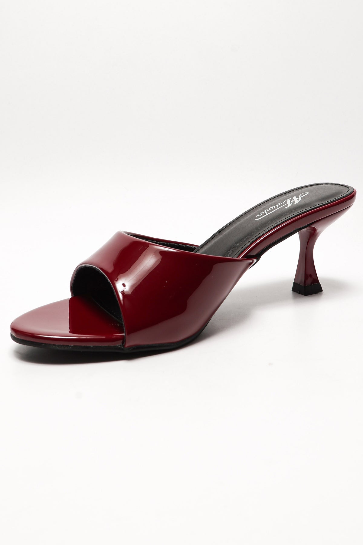Patent mules - Bordeaux