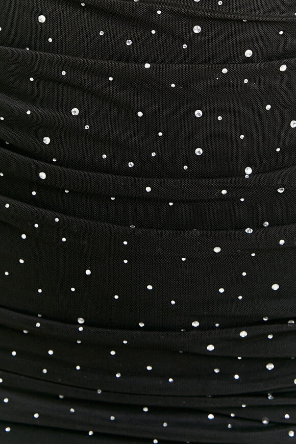 Mesh Minikleid mit Stass - Black