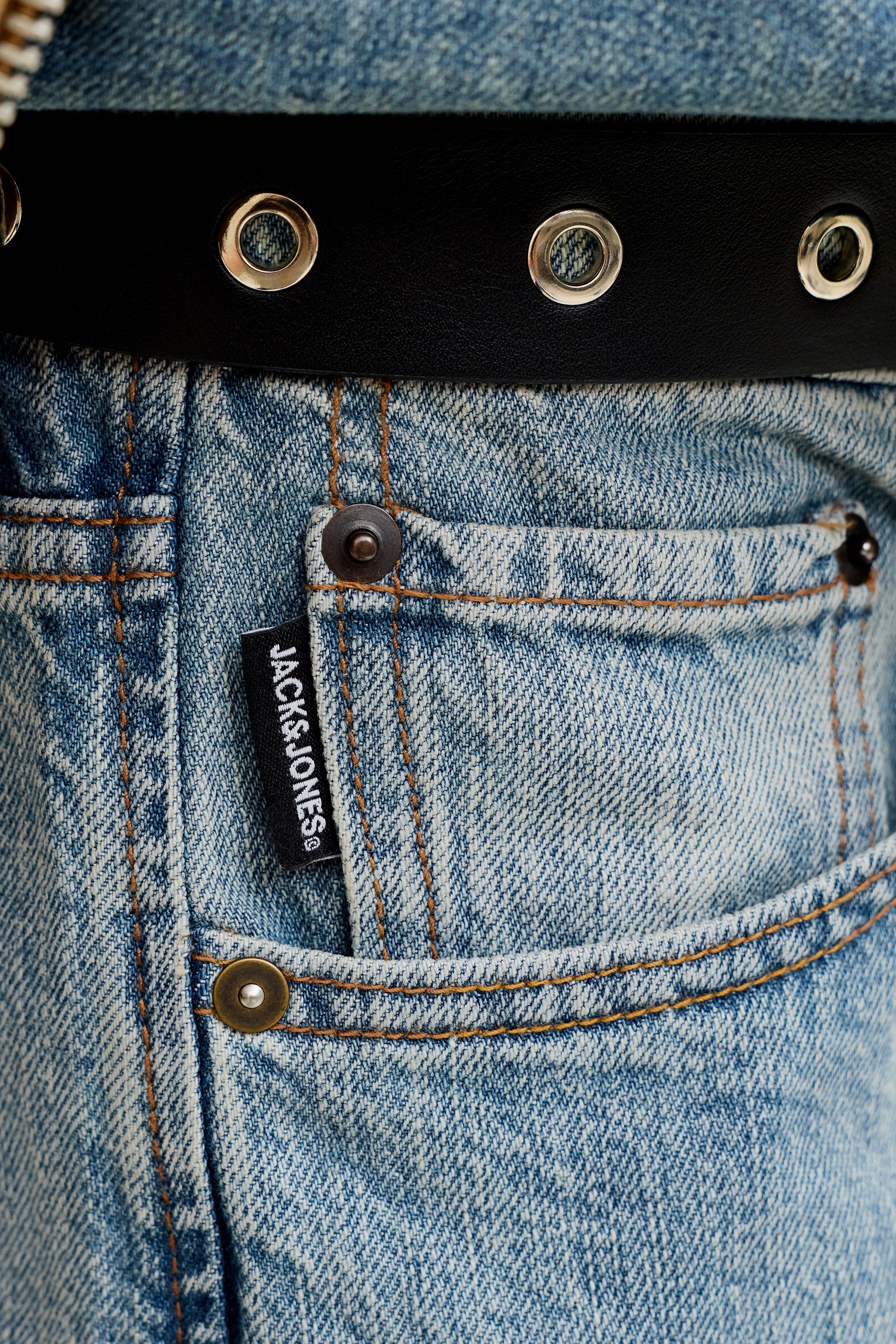 JJITED loose straight fit jeans L32 - Blue Denim