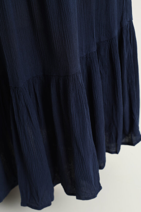 Structured maxi skirt - navy blue