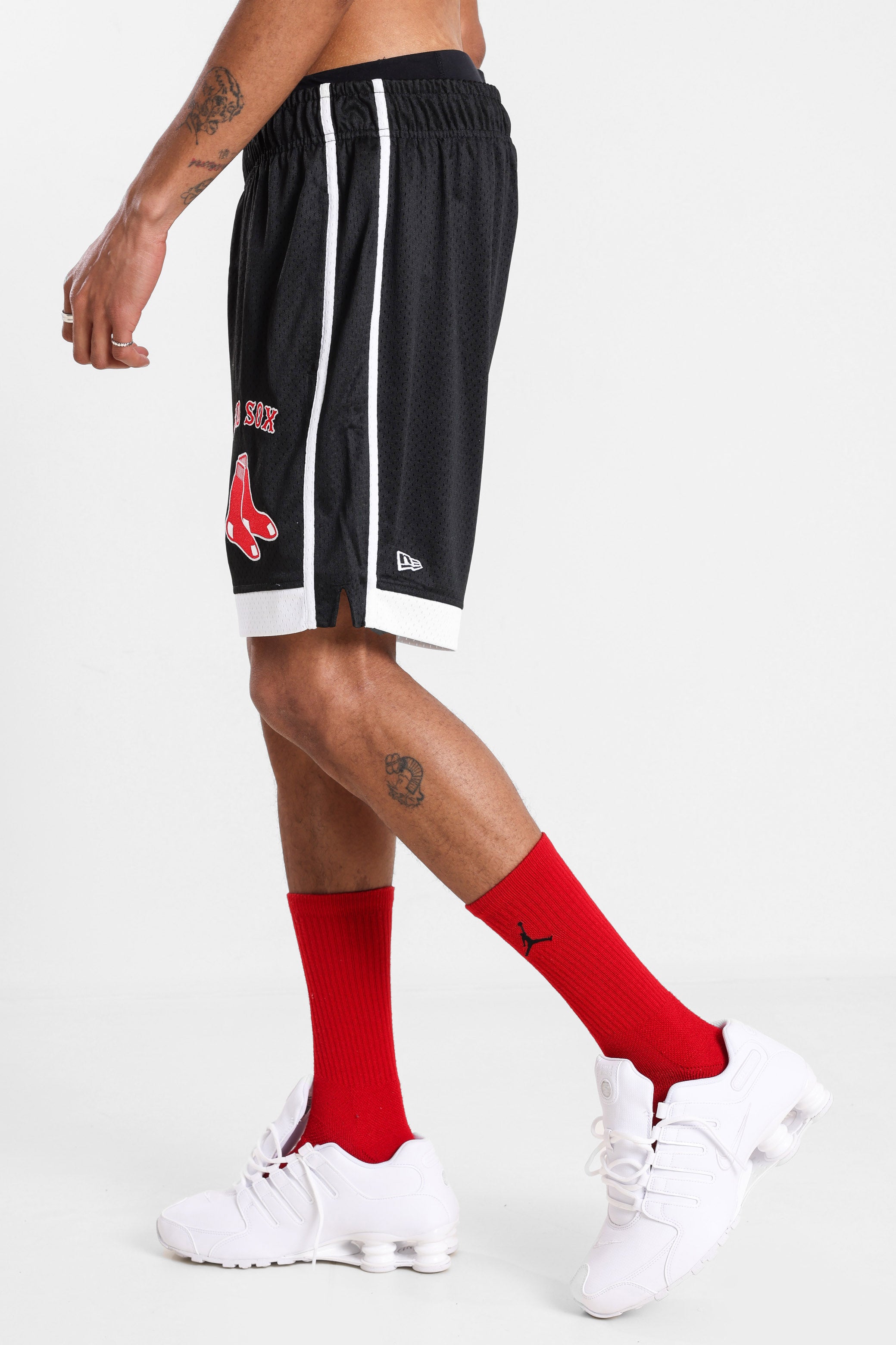 Mesh Shorts - Black + White