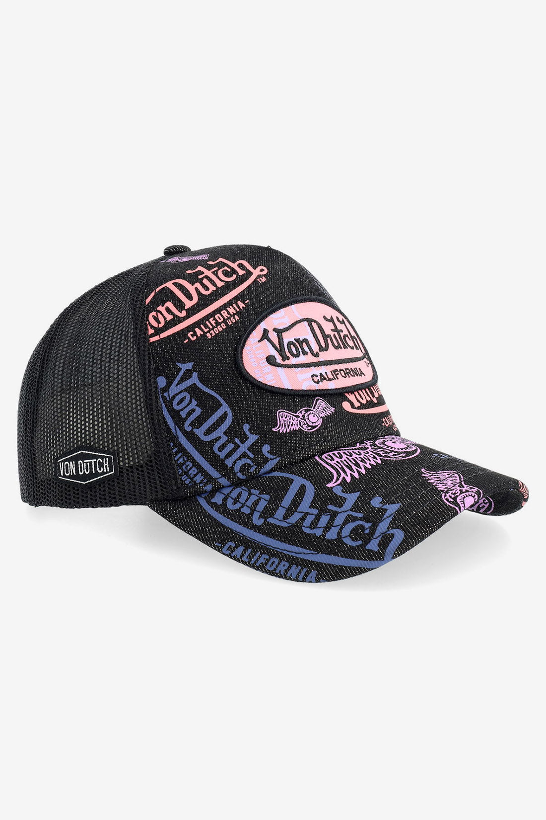 Casquette trucker en jean / snapback - Cafe Lavender