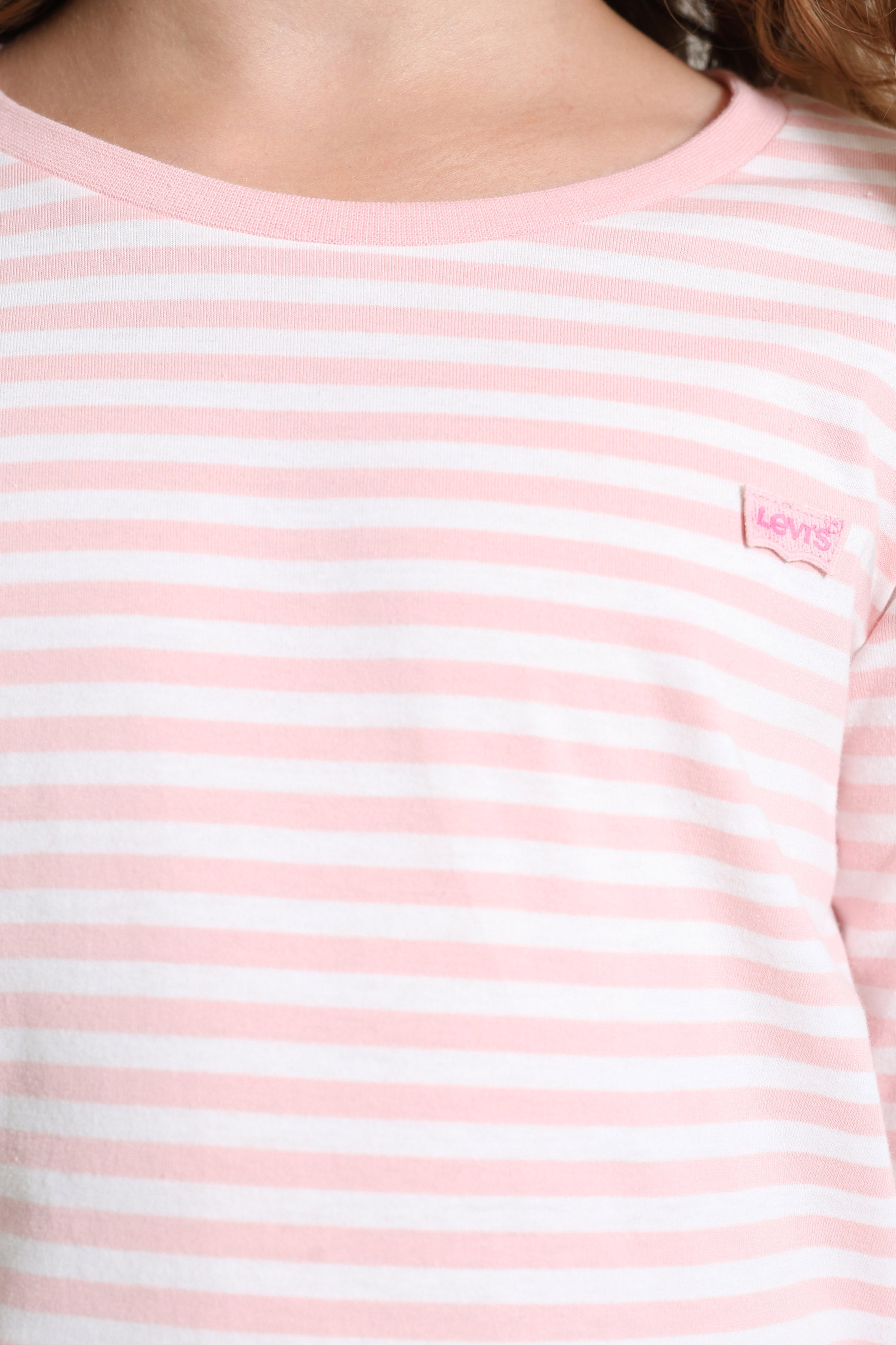 Ruffle Langarmshirt - Powder Pink