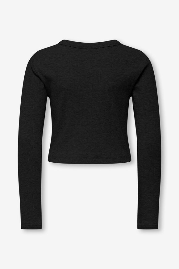 KOGBINA T-shirt à manches longues côtelé - Noir