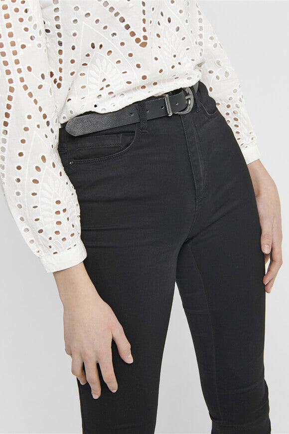 High Waist Skinny Fit Jeans L32 - Black