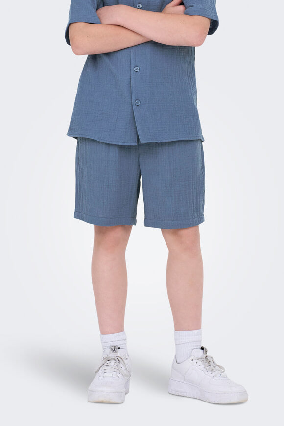 OSJTEL-PAS Musselin-Shorts - Vintage Indigo