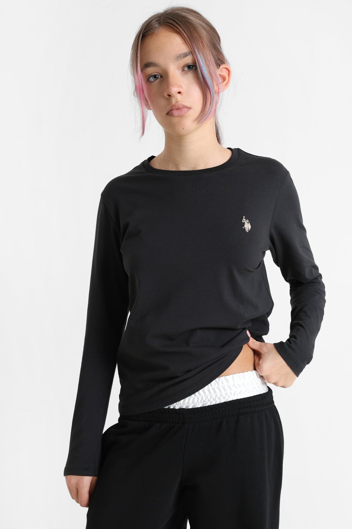 Camicia blu maniche lunghe - Black