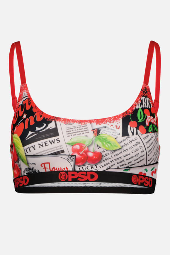 Bralette - Red + White + Black